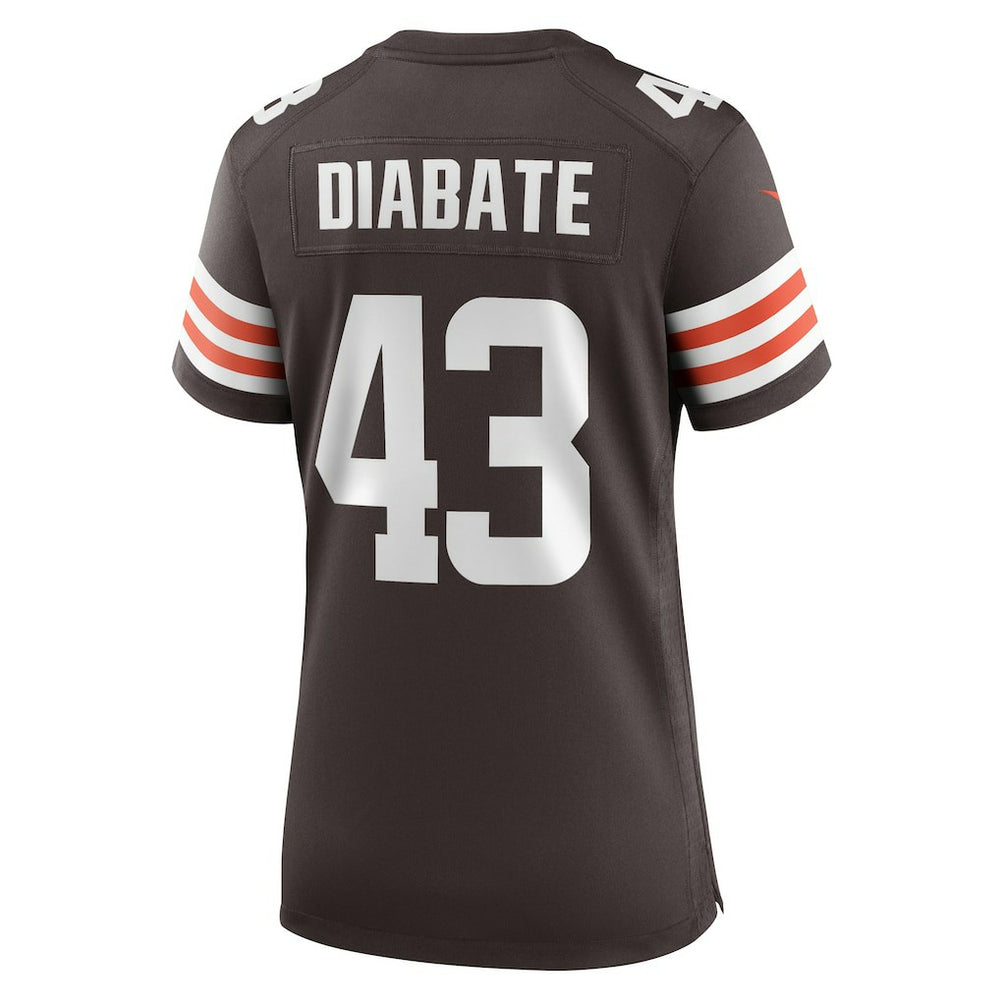 Mohamoud Diabate Cleveland Browns Women's Team Game Jersey - Brown | Nike outlet