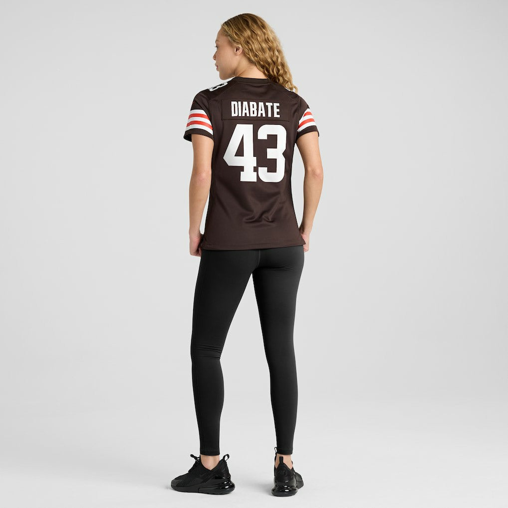 Mohamoud Diabate Cleveland Browns Women's Team Game Jersey - Brown | Nike outlet