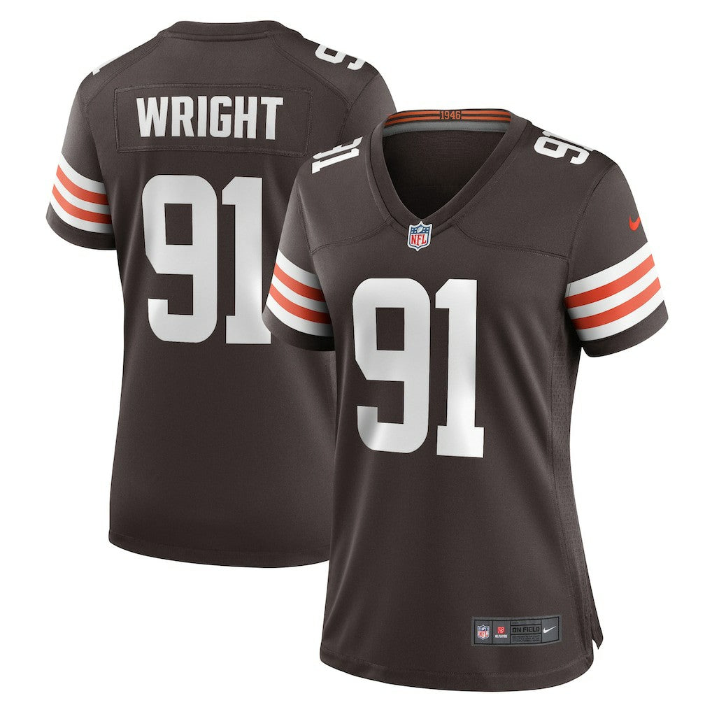 Alex Wright Cleveland Browns Women's Team Game Jersey - Brown | Nike on sale