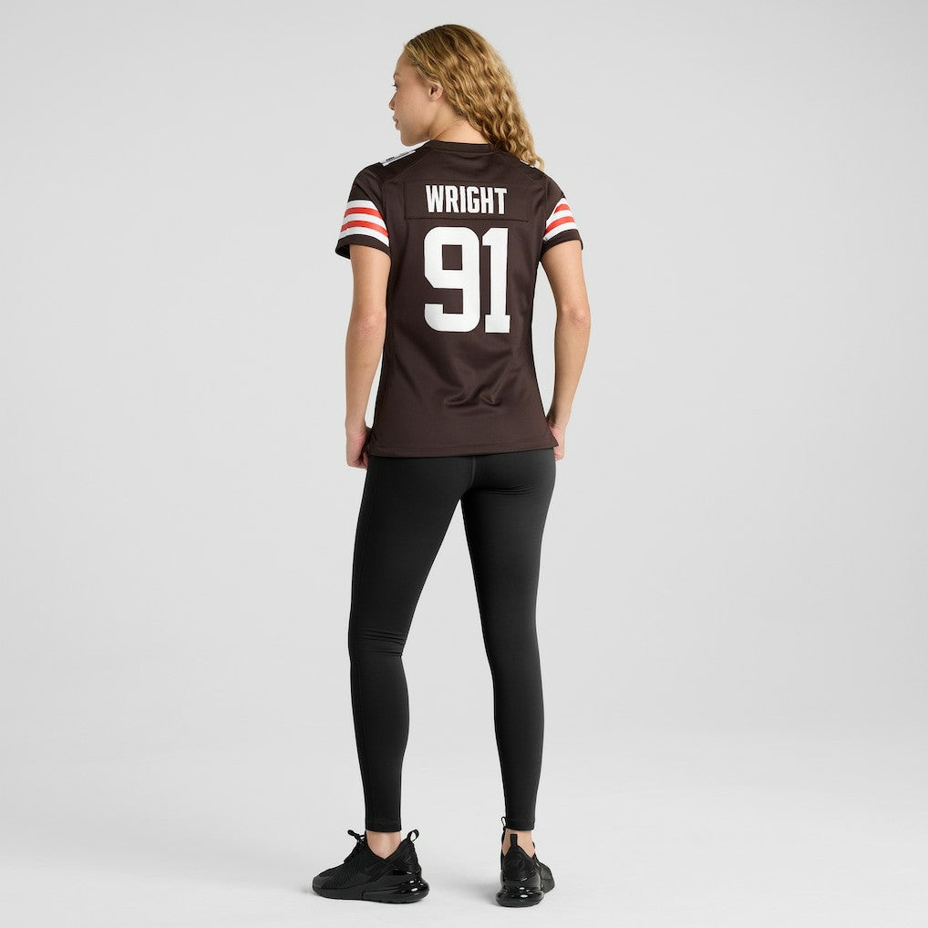 Alex Wright Cleveland Browns Women's Team Game Jersey - Brown | Nike on sale