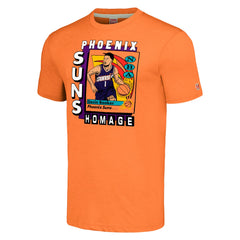 Devin Booker Phoenix Suns Homage Unisex SkyBox Player Tri-Blend T-Shirt - Orange sale