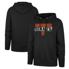 San Francisco Giants Base Slide Headline Pullover Hoodie - Black | 47 brand