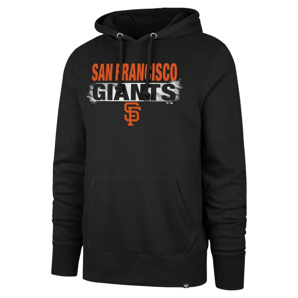 San Francisco Giants Base Slide Headline Pullover Hoodie - Black | 47 brand