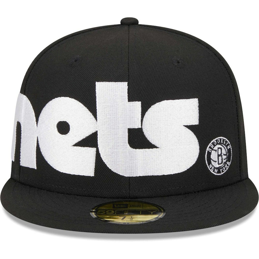 Brooklyn Nets Checkerboard UV 59FIFTY Fitted Hat - Black | New Era online