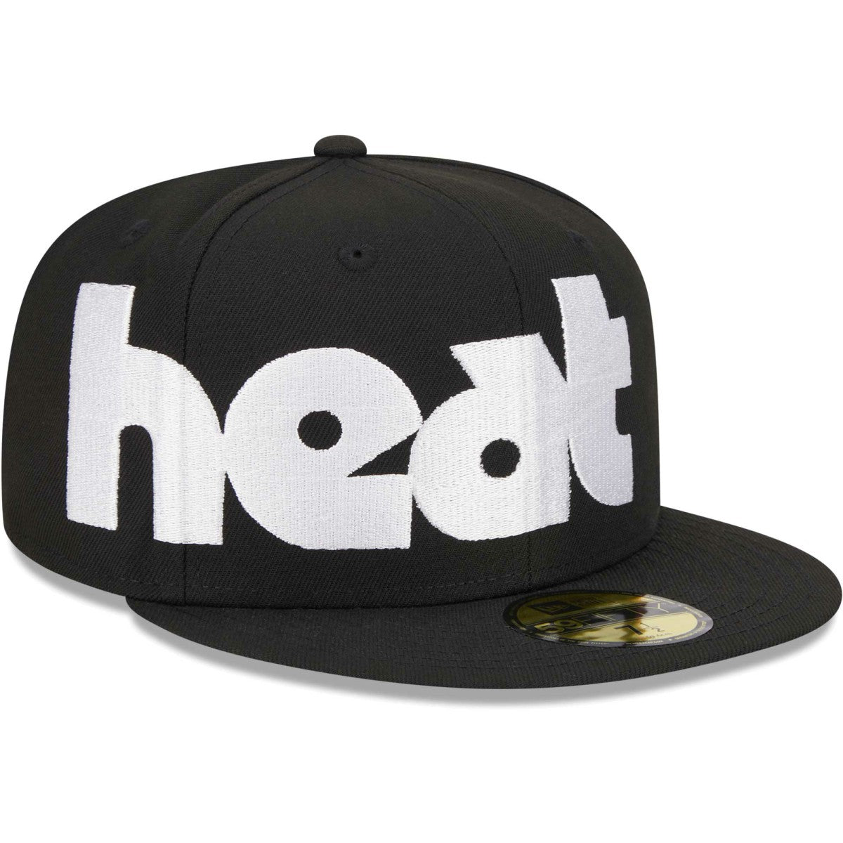 Miami Heat Checkerboard UV 59FIFTY Fitted Hat - Black | New Era on sale