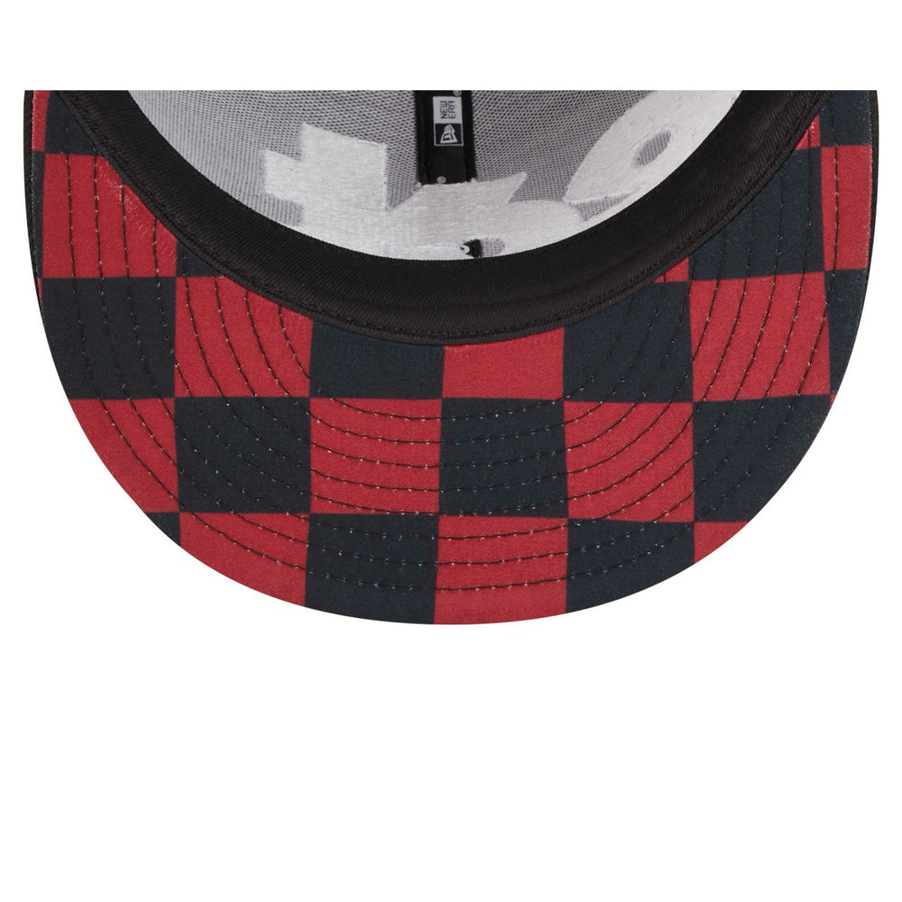 Miami Heat Checkerboard UV 59FIFTY Fitted Hat - Black | New Era on sale