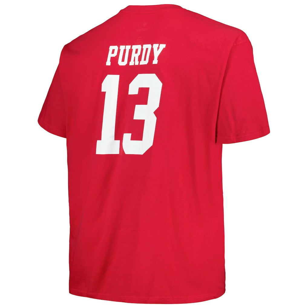 Brock Purdy San Francisco 49ers Big & Tall Player Name & Number T-Shirt - Scarlet on sale