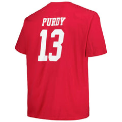 Brock Purdy San Francisco 49ers Big & Tall Player Name & Number T-Shirt - Scarlet on sale