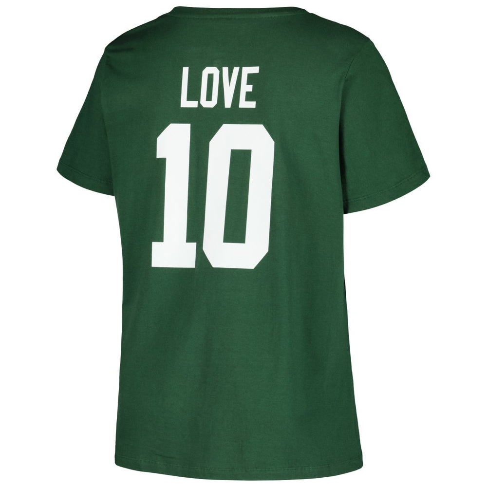 Jordan Love Green Bay Packers Women's Plus Size Name & Number V-Neck T-Shirt - Green sale