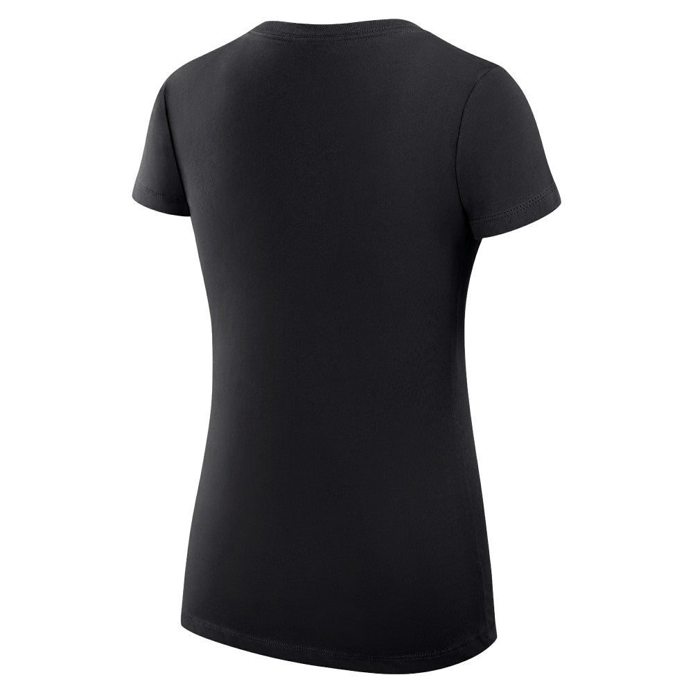 Cincinnati Reds G-III 4Her by Carl Banks Women's Super-Slim Fit Lightweight City Graphic V-Neck T-Shirt - Black