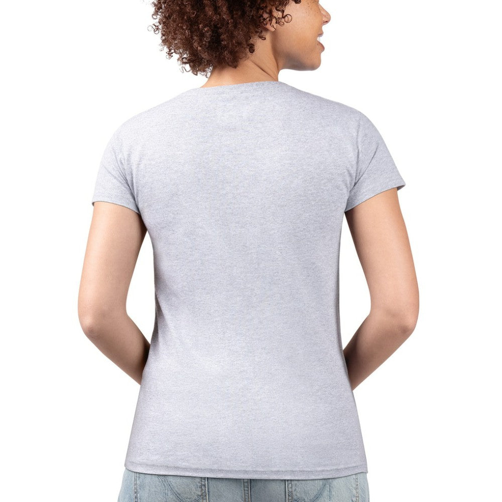 San Diego Padres G-III 4Her by Carl Banks Women's Super-Slim Fit Lightweight City Graphic V-Neck T-Shirt - Heather Gray