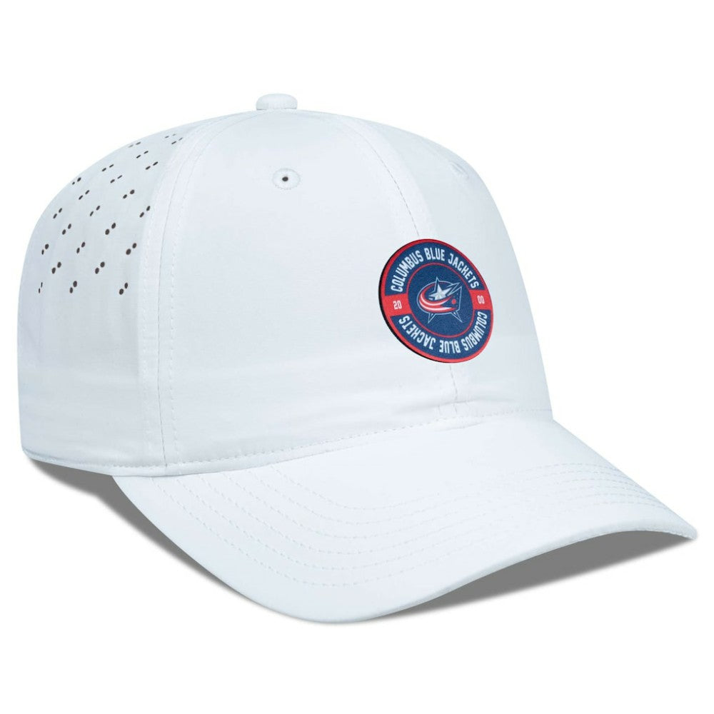 Columbus Blue Jackets Levelwear Women's Haven Adjustable Hat White