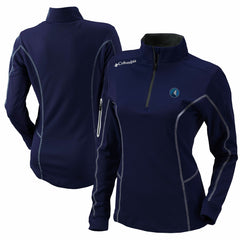 Minnesota Timberwolves Women's Omni-Wick Shotgun Quarter-Zip Pullover Top - Navy | Columbia on sale