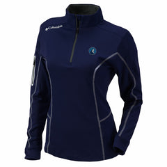Minnesota Timberwolves Women's Omni-Wick Shotgun Quarter-Zip Pullover Top - Navy | Columbia on sale