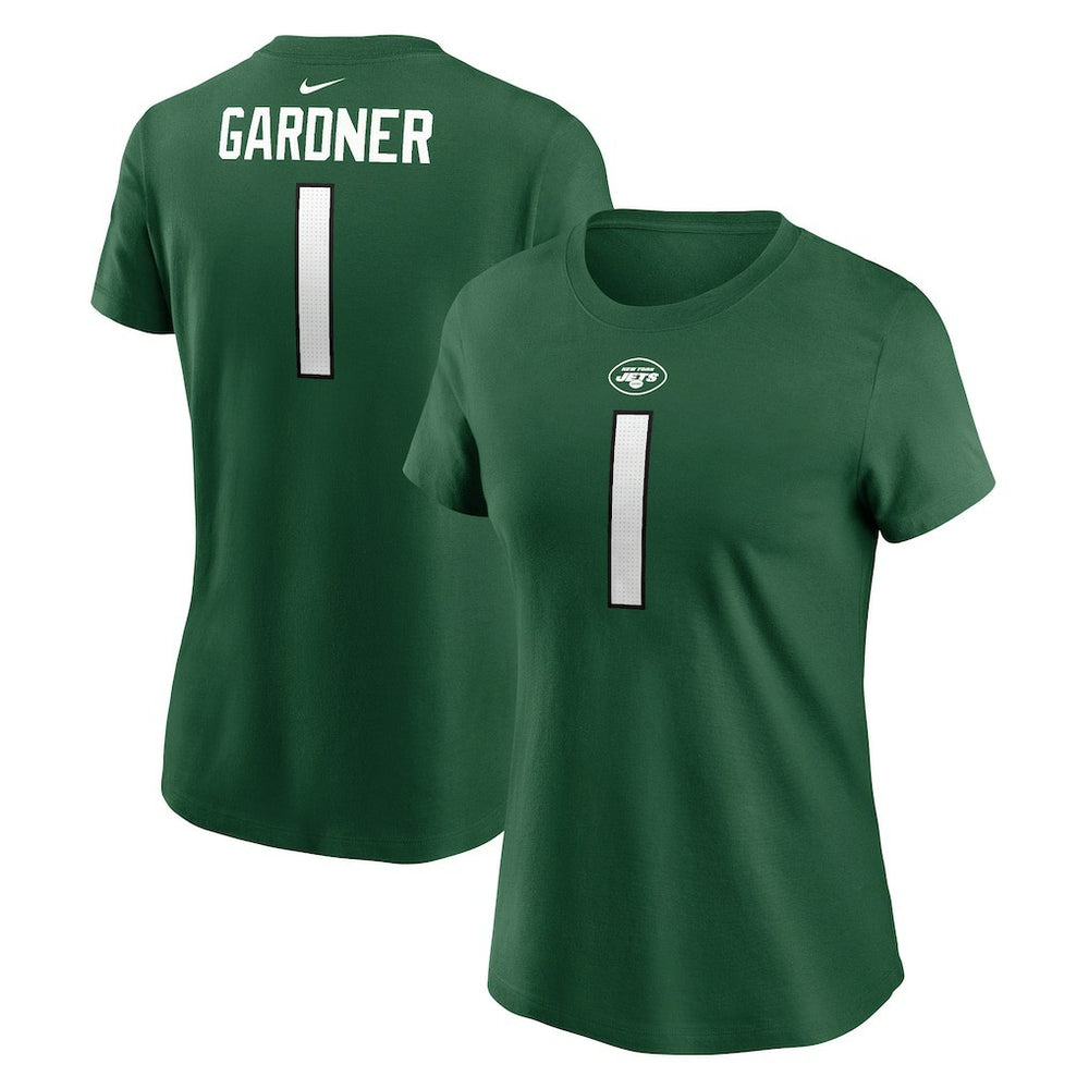 Sauce Gardner New York Jets Women's Player Name & Number T-Shirt - Green | Nike outlet