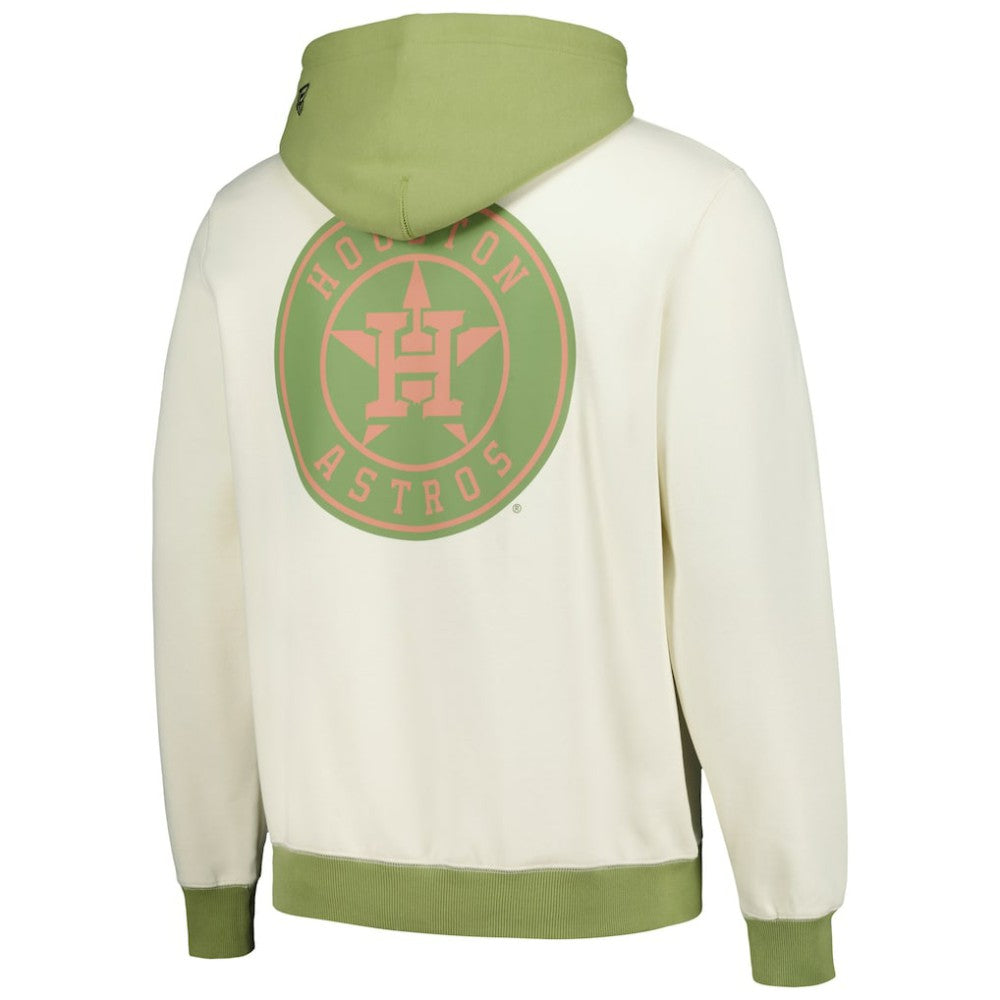 Houston Astros Color Pop Pullover Hoodie - Cream/Green | New Era