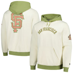 San Francisco Giants Color Pop Pullover Hoodie - Cream/Green | New Era