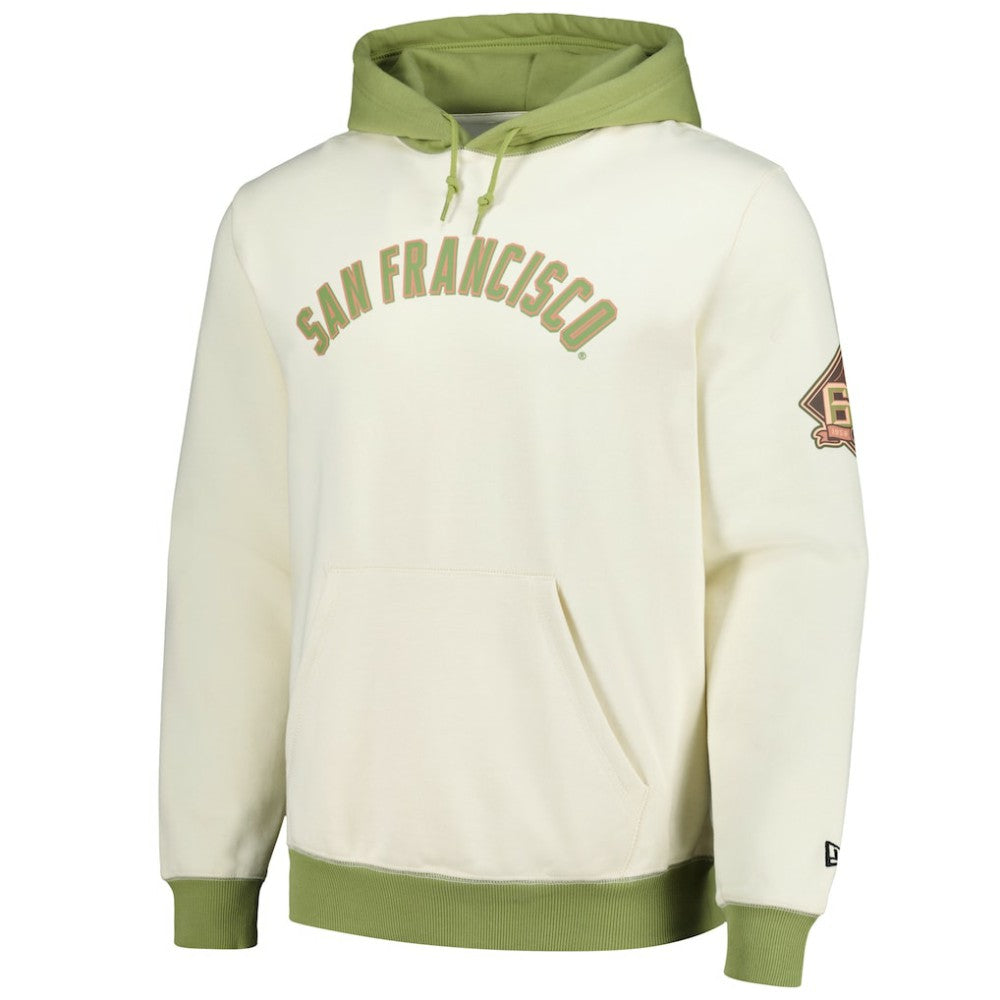 San Francisco Giants Color Pop Pullover Hoodie - Cream/Green | New Era