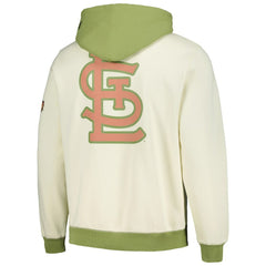 St. Louis Cardinals Color Pop Pullover Hoodie - Cream/Green | New Era