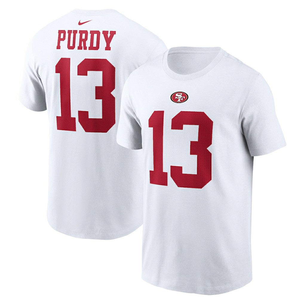 Brock Purdy San Francisco 49ers Player Name & Number T-Shirt - White | Nike on sale