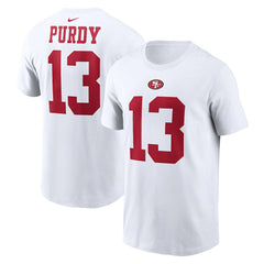 Brock Purdy San Francisco 49ers Player Name & Number T-Shirt - White | Nike on sale