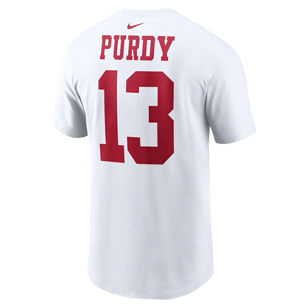 Brock Purdy San Francisco 49ers Player Name & Number T-Shirt - White | Nike on sale