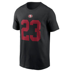 Christian McCaffrey San Francisco 49ers Player Name & Number T-Shirt - Black | Nike for sale
