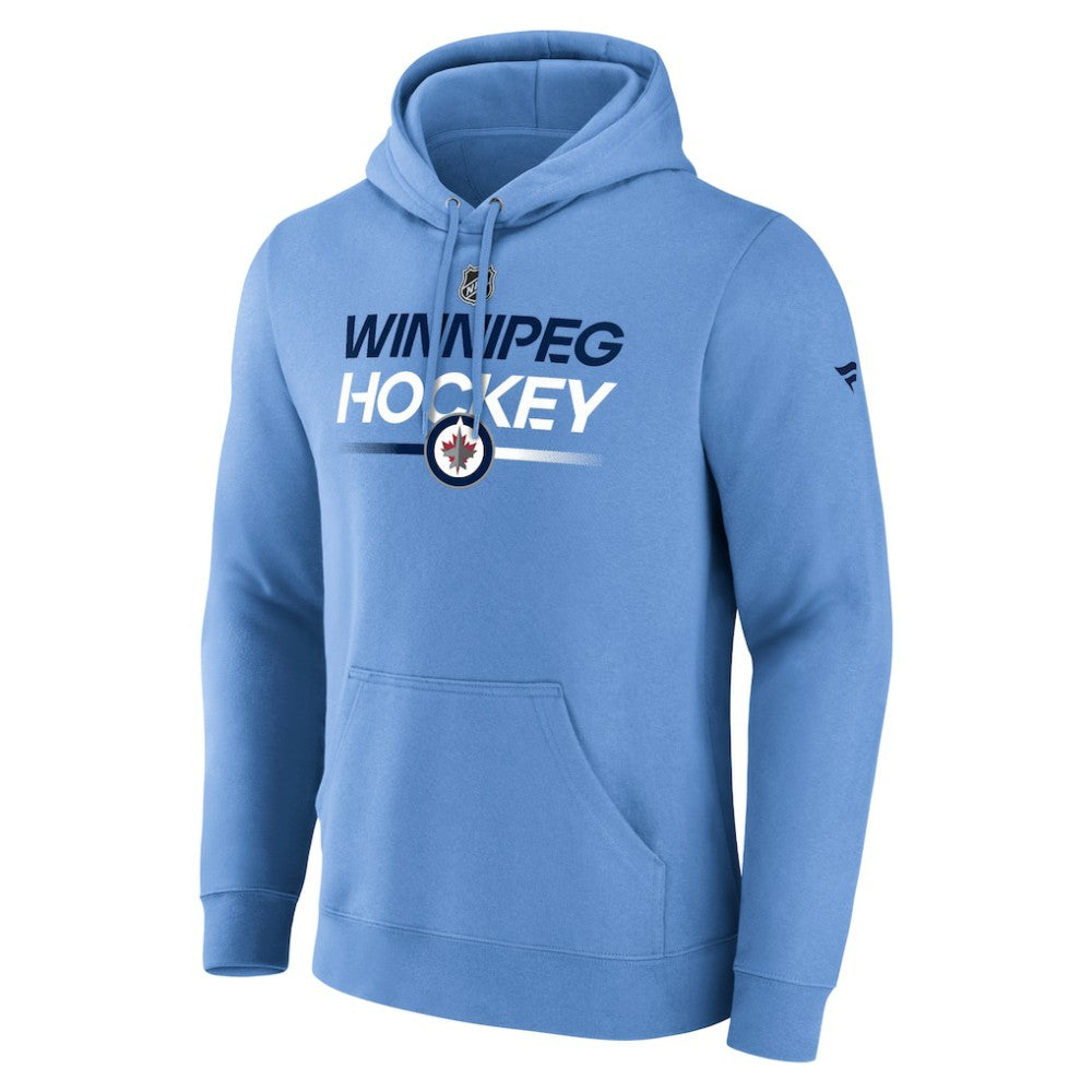 Winnipeg Jets Fanatics Alternate Wordmark Fleece Pullover Hoodie Light Blue