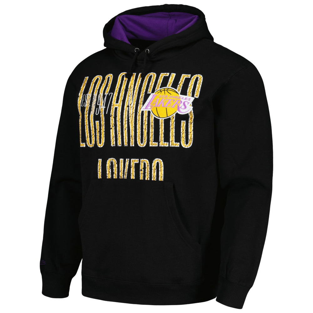 Los Angeles Lakers Hardwood Classics OG 2.0 Pullover Hoodie - Black | Mitchell & Ness cheap