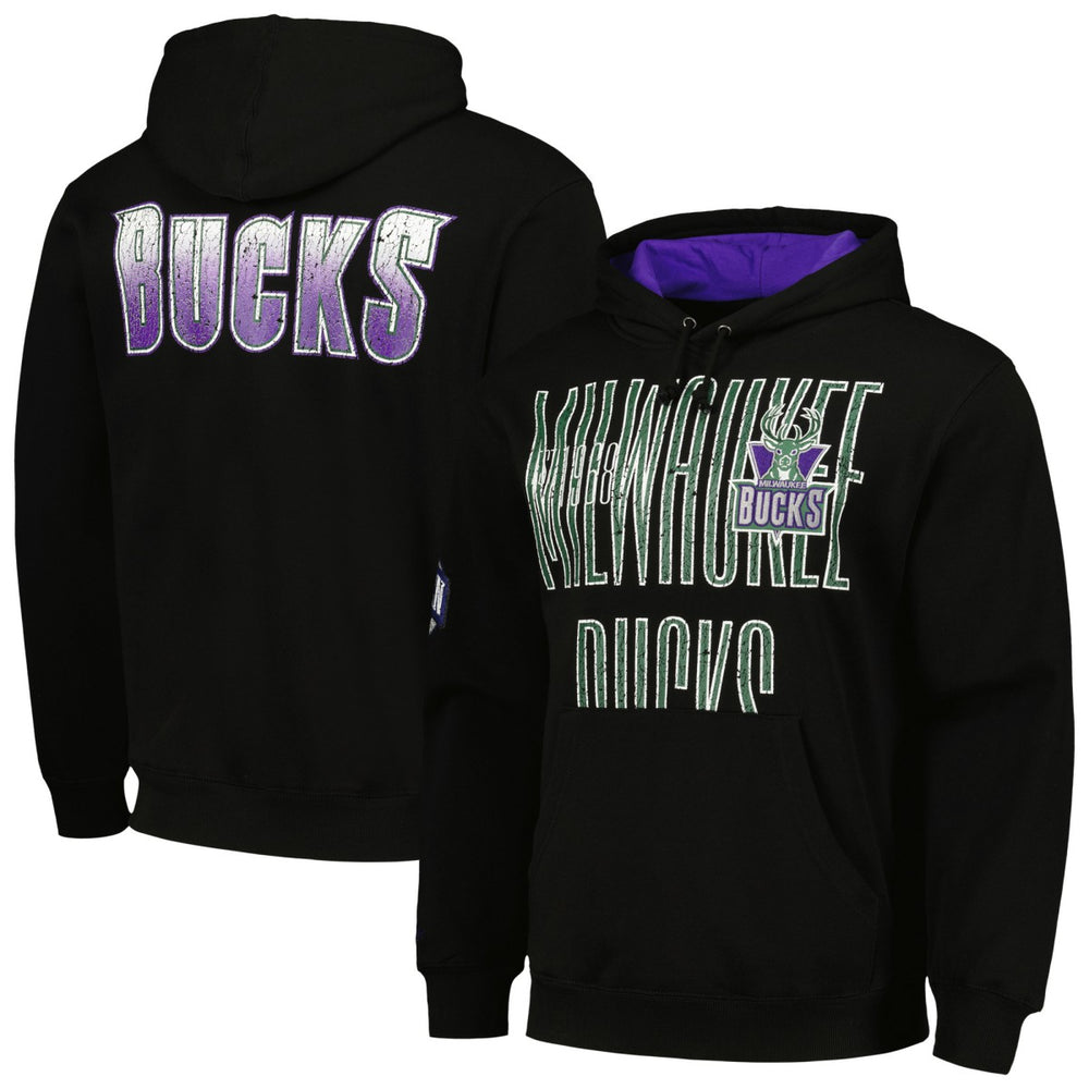 Milwaukee Bucks Hardwood Classics OG 2.0 Pullover Hoodie - Black | Mitchell & Ness outlet