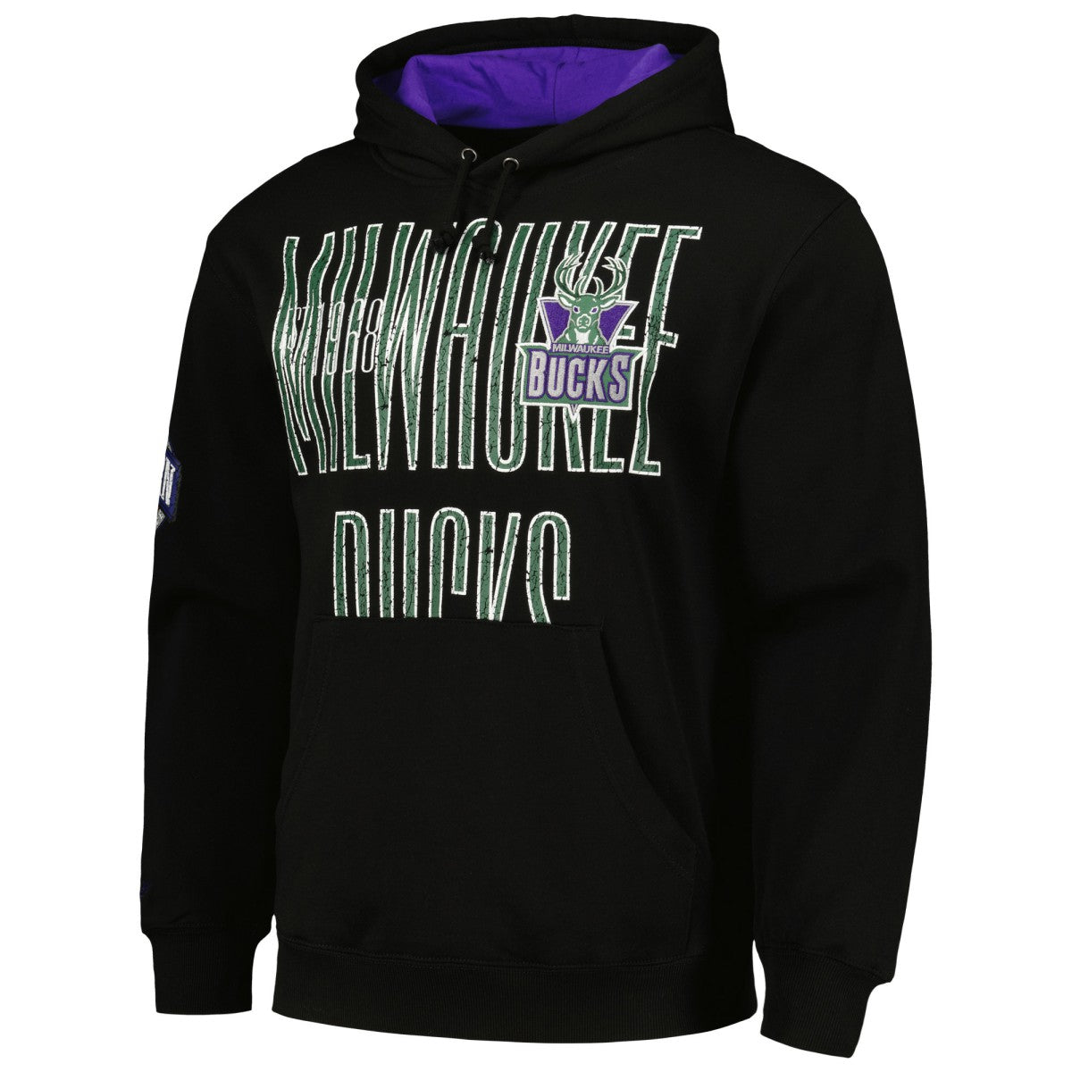 Milwaukee Bucks Hardwood Classics OG 2.0 Pullover Hoodie - Black | Mitchell & Ness outlet