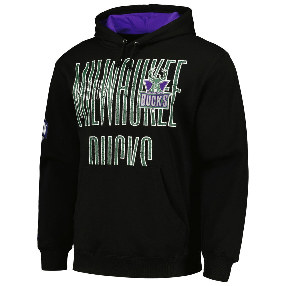Milwaukee Bucks Hardwood Classics OG 2.0 Pullover Hoodie - Black | Mitchell & Ness outlet