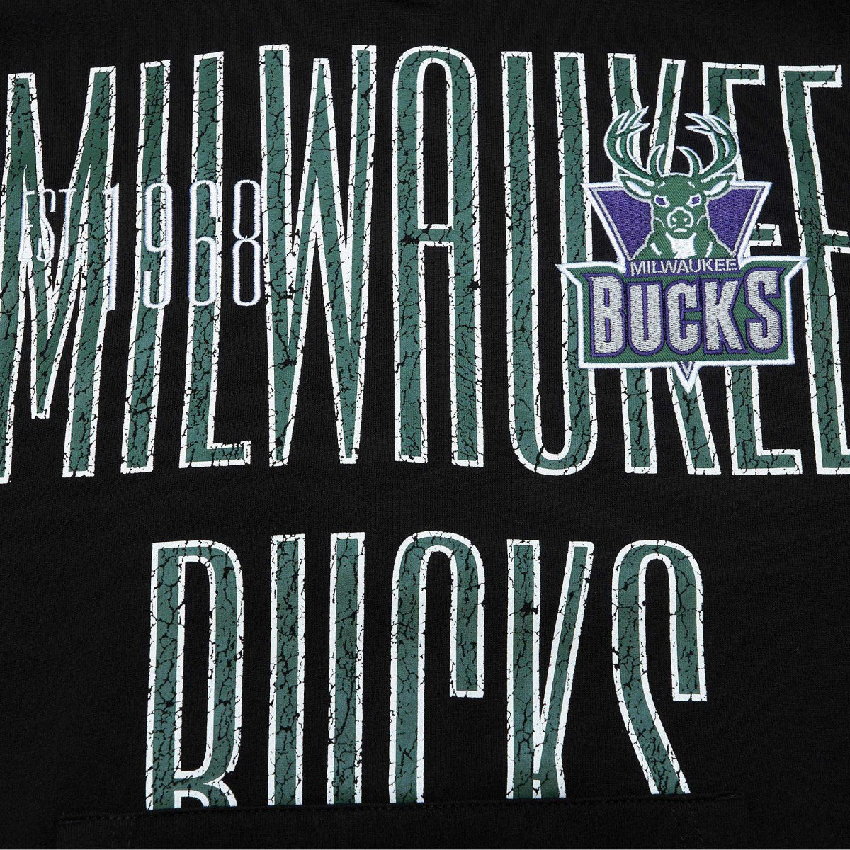 Milwaukee Bucks Hardwood Classics OG 2.0 Pullover Hoodie - Black | Mitchell & Ness outlet