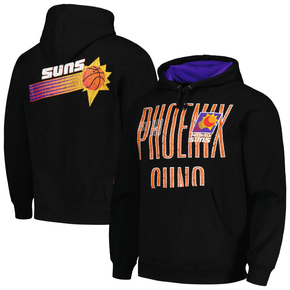 Phoenix Suns Hardwood Classics OG 2.0 Pullover Hoodie - Black | Mitchell & Ness online