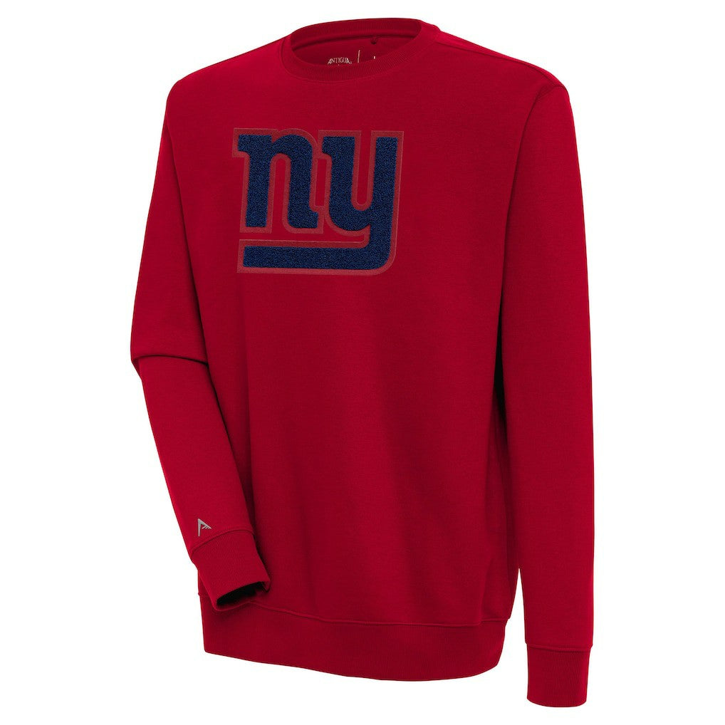 New York Giants Antigua Victory Crewneck Pullover Sweatshirt - Red sale
