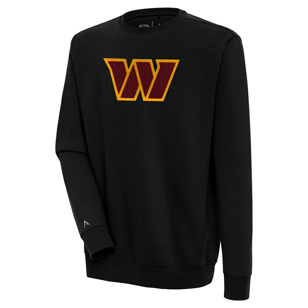 Washington Commanders Antigua Victory Crewneck Pullover Sweatshirt - Black on sale