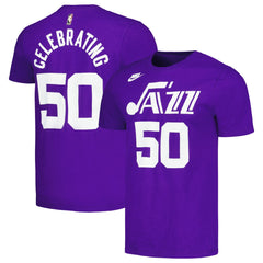 Utah Jazz Unisex 50th Anniversary T-Shirt - Purple | Nike on sale