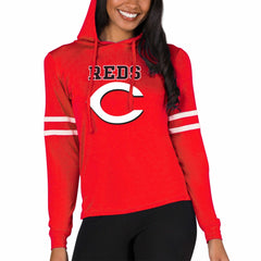 Cincinnati Reds Concepts Sport Women's Marathon Lightweight Lounge Pullover Hoodie - Red