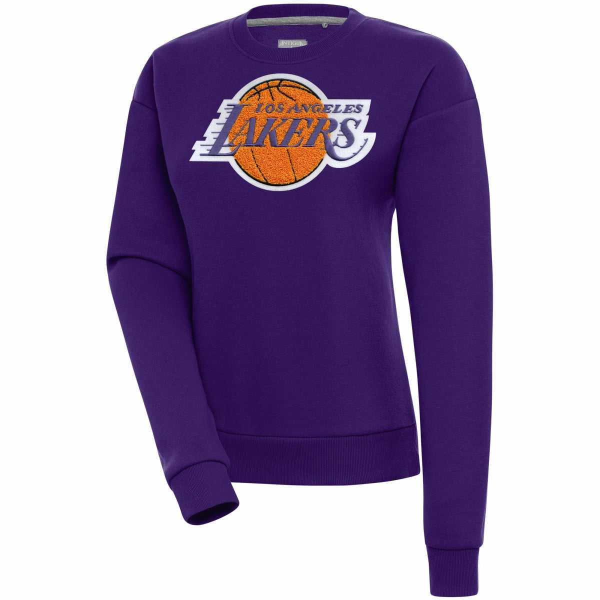 Los Angeles Lakers Antigua Women's Victory Crewneck Pullover Sweatshirt - Purple sale