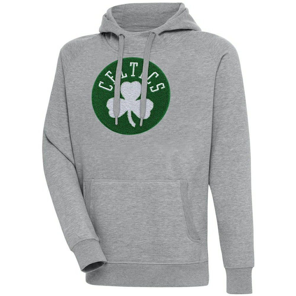Boston Celtics Antigua Victory Pullover Hoodie - Heather Gray outlet