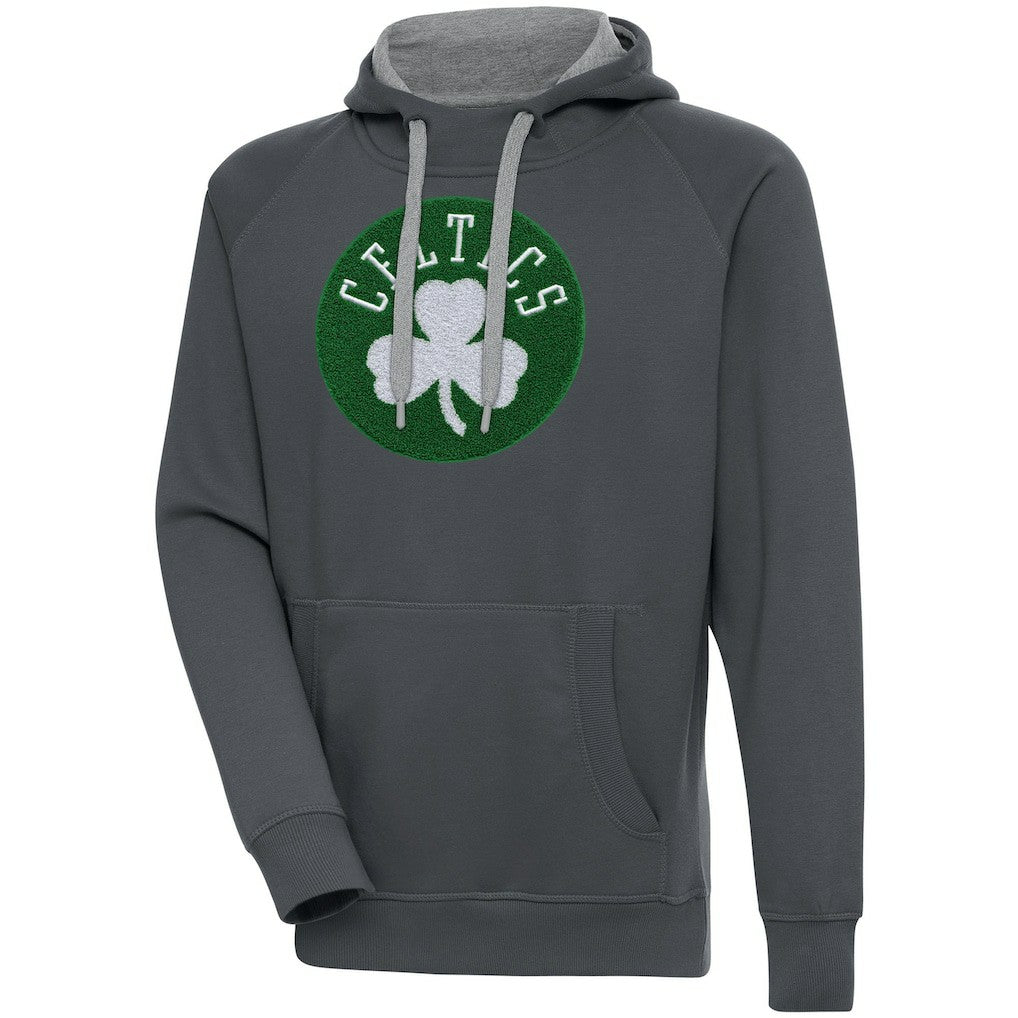 Boston Celtics Antigua Victory Pullover Hoodie - Charcoal cheap