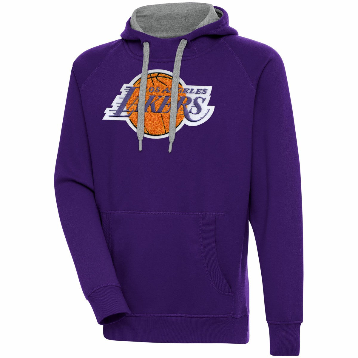 Los Angeles Lakers Antigua Victory Pullover Hoodie - Purple discount