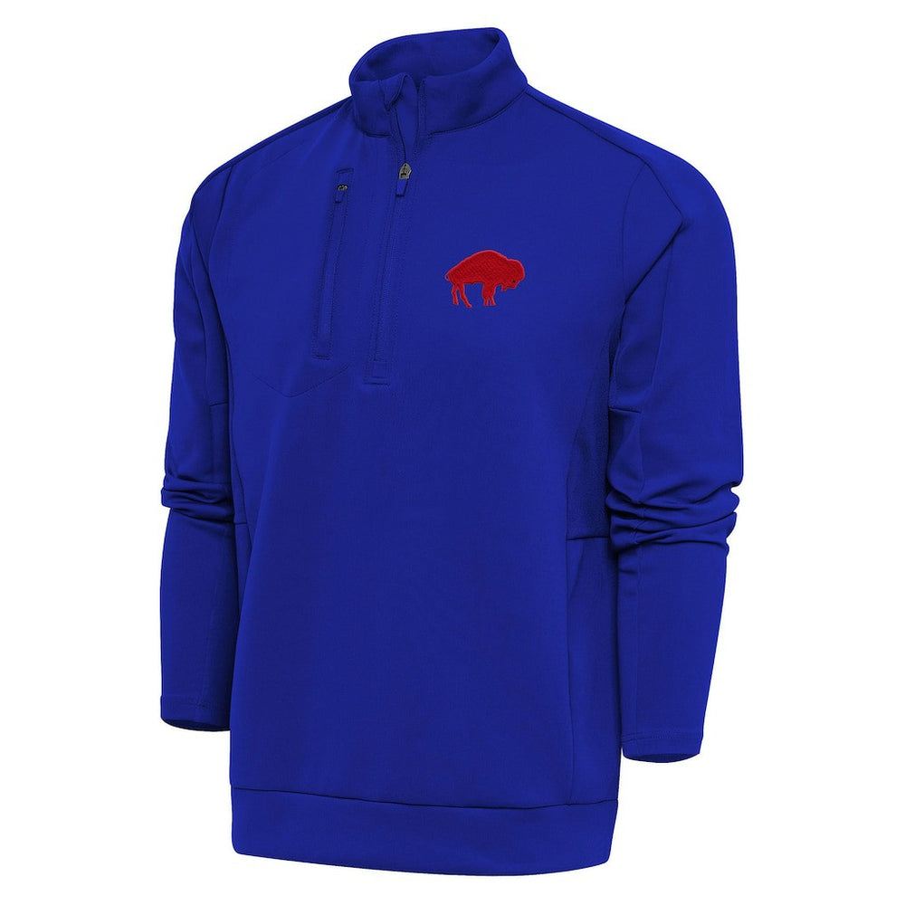 Buffalo Bills Adult Throwback Logo Generation Quarter-Zip Pullover Top - Royal for sale