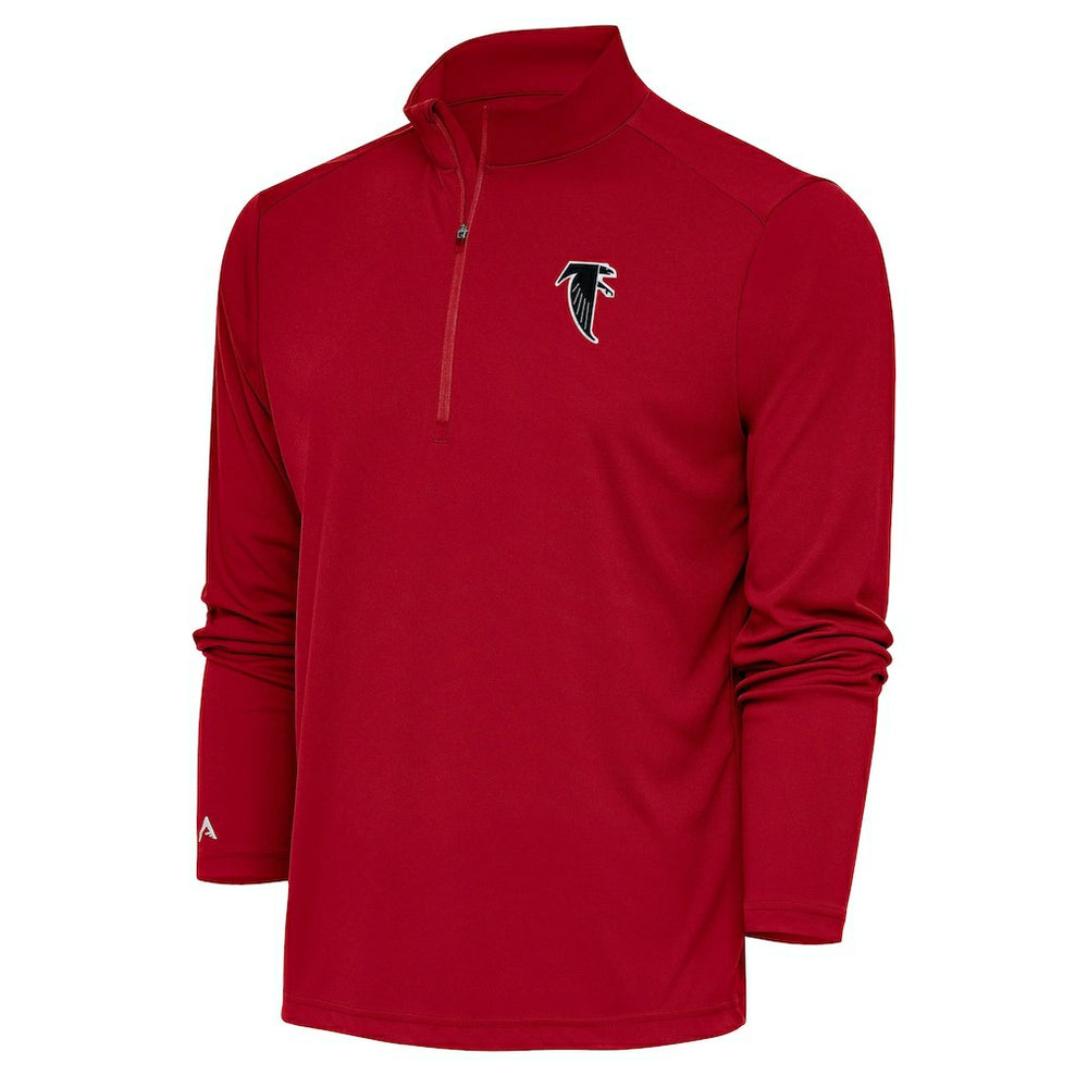 Atlanta Falcons Adult Throwback Logo Tribute Quarter-Zip Pullover - Red cheap