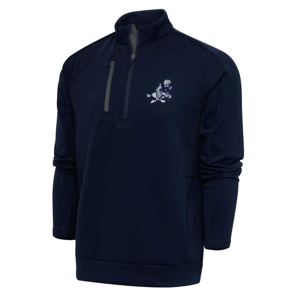 Dallas Cowboys Adult Throwback Logo Generation Quarter-Zip Pullover Top - Navy sale