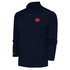 Chicago Bears Adult Throwback Logo Tribute Quarter-Zip Pullover - Navy outlet