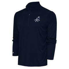 Dallas Cowboys Adult Throwback Logo Tribute Quarter-Zip Pullover - Navy for sale