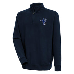 Indianapolis Colts Adult Throwback Logo Victory Quarter-Zip Pullover Top - Navy sale