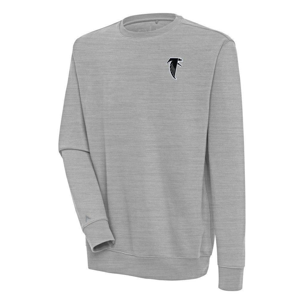 Atlanta Falcons Adult Throwback Logo Victory Pullover Sweatshirt - Heather Gray discount