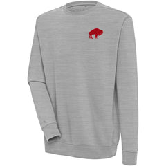 Buffalo Bills Adult Throwback Logo Victory Pullover Sweatshirt - Heather Gray for sale